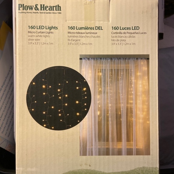 COPY - Plow & Hearth LED Curtain Lights 160 Count - Picture 2 of 4